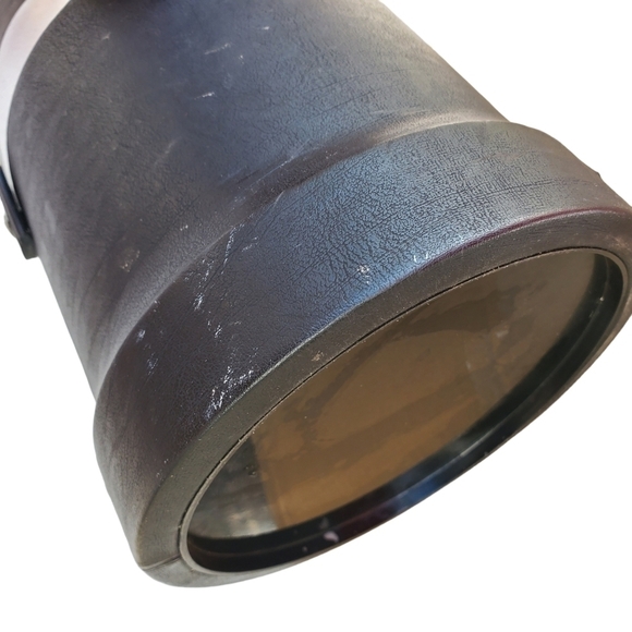 Vintage MCM faux leather Ice bucket with Lid and tongs - Picture 14 of 15